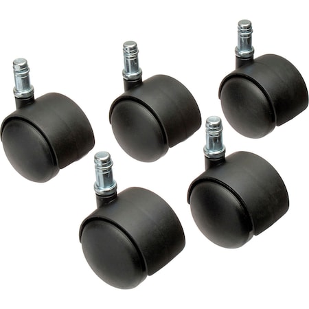 Global Industrial 50mm Regular Casters, 5 Per Set RP2023